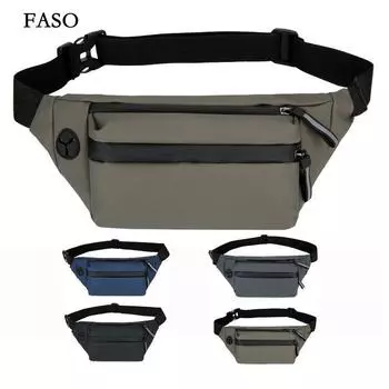 Поясная сумка унисекс, нагрудная сумка, сумка через плечо, поясная сумка на пояс, парусиновая сумка чёрный