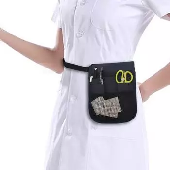 Поясная сумка Yousheng для медсестры с несколькими карманами, водонепроницаемая пряжка на молнии, регулируемая ткань Оксфорд, инструменты для кормления, поясная сумка, больничные принадлежности серый