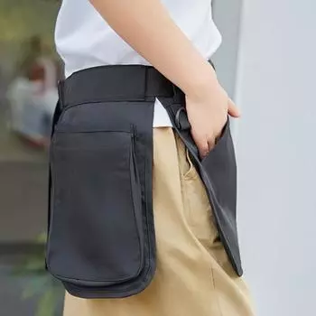 Поясная сумка Yousheng Gardening с застежкой-молнией и регулируемым ремешком, портативная сумка для инструментов с несколькими карманами, для активного отдыха, кемпинга, рыбалки, поясная сумка чёрный