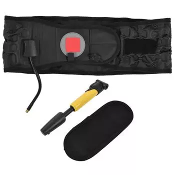 Поясничный поддерживающий пояс 2 в 1 для снятия боли и снятия стресса, высокопрочный, широкое применение для спины чёрный