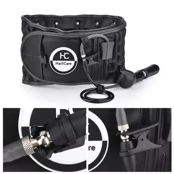 Поясничный поддерживающий пояс, воздушный тяговый пояс, коррекция сколиоза позвоночника, тяговый корсет, декомпрессионный пояс для здоровья мужчин и женщин бежевый