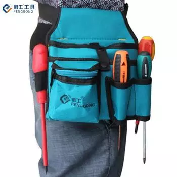 Поясные карманы, сумка для инструментов электрика, пояс, органайзер, гаечный ключ, сумка для хранения оборудования синий