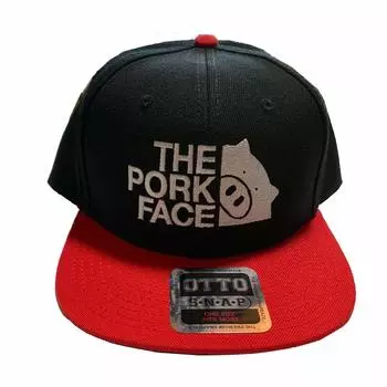 PORK FACE Wool Blend Baseball Cap OTTOTHE Black/Red