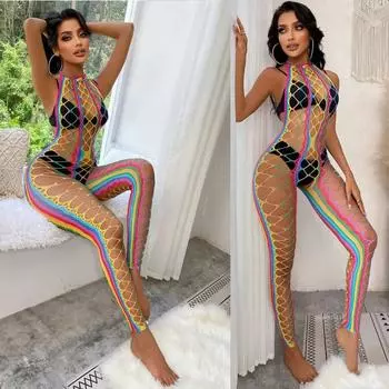 Porno Erotic Lingerie Transparent Plus Size Women Sex Hot Erotic Lingerie Bodysuit Costumes jumpsuit Teddies Sexy Costumes One Size