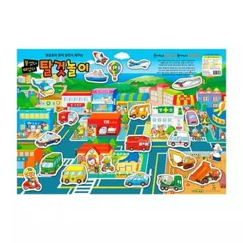 Pororo прикрепляем и отсоединяем игровые машинки, корейские игрушки