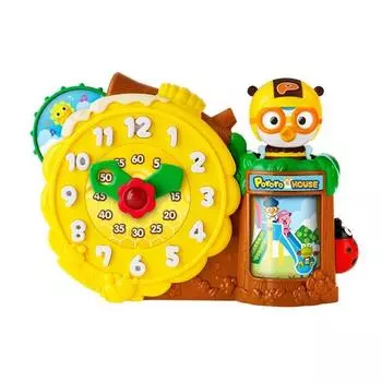 Pororo Edu тикающие часы, корейские детские игрушки