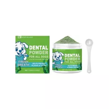 Порошок для чистки зубов у собак Мягкий порошок для чистки зубов у собак, освежает дыхание от запаха зубного камня One Size