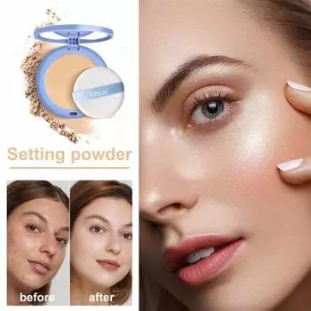 Порошок для контроля масла, натуральный, долговечный, водонепроницаемый, без блеска, легкий макияж для женщин и девочек B