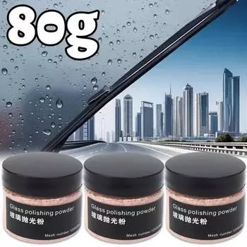Порошок для полировки автомобильных стекол, порошок для обезжиривания линз зеркал заднего вида, лобового стекла, чистящая пленка, полироли для удаления царапин на стекле Glass Polishing