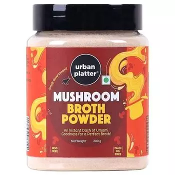Порошок грибного бульона Urban Platter, 200 г (Порошок для быстрого приготовления бульона | Рагу и супы | Умами | Бульон на растительной основе)
