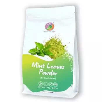 Порошок листьев мяты Saipro 100 г, натуральный сухой порошок мяты пудина Для напитков, безалкогольных коктейлей, фруктовых салатов | Без искусственных ароматизаторов