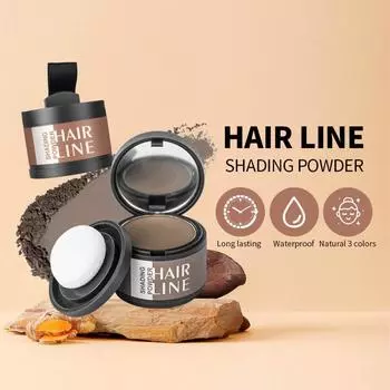 порошок (светло-коричневый) Корень волос, мгновенная тень краски для волос, закрашивающая седые волосы, волосы увлажненные, естественная модификация верхней части волос A