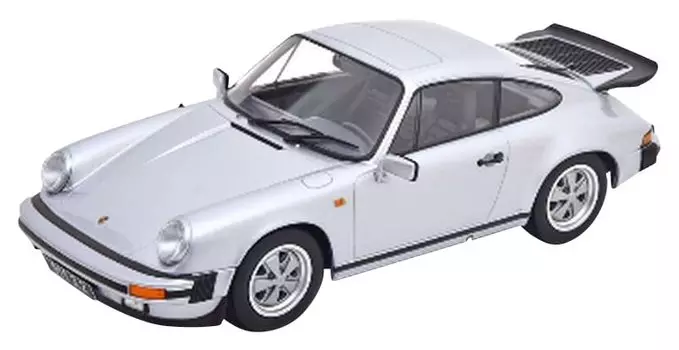 Porsche 911 Carrera Coupe с задним спойлером в масштабе KK, юбилей 1988, серебристый Готовое изделие 1/18 3.2 250.000