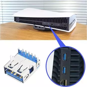 Порт USB3.0 типа A сзади Супер интерфейсный разъем для консоли Playstation 5