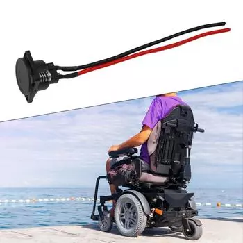 Порт зарядного устройства аккумулятора 3-контактный встроенный разъем для электроколяски скутера Charger Connector