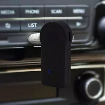 Portable 3.5mm Wireless Car Bluetooth Audio Receiver Stereo Export Compatible Various Models Smart Phone Tablet Computer чёрный