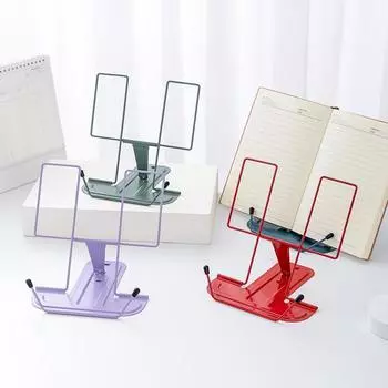 Portable Adjustable Book Holder Reading Rest Recipe Cookbook Stand Cell Phone Stand for Cookbook Textbook Tablet Holder