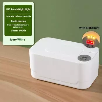 Portable Baby Wet Wipe Heater Baby Wipe Heater With Led Display Wipe Heater Wipe Heating Box Usb Charging Temperature Regulation
