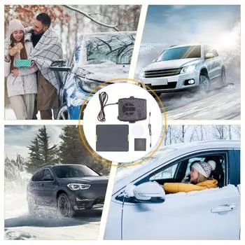 Portable Car Defroster Heater Solar Car Electric Heater Solar Windshield Defogger Automobile Windscreen Fan Fast Heating Car france