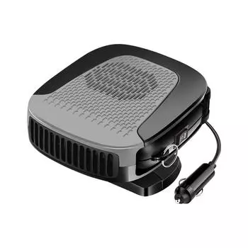 Portable Car Heater 12V 150W Car Windshield Defogger Fast Heating & Cooling Fan 2 in 1 Modes Car Heater серый