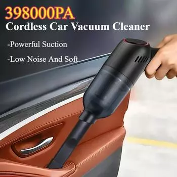 Portable Car Vacuum Cleaner Wireless Handheld Mite Removal Cleaning Machine Strong Suction Dust Cleaner for Home Car Pet Hair белый