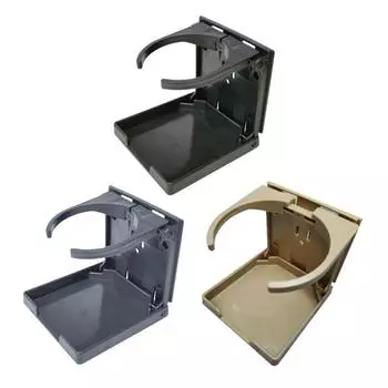Portable Car Water Cup Holder Foldable Drink Holder Stand Universal Water Bottle Organizer for Car Truck Boat Auto Accessories серый