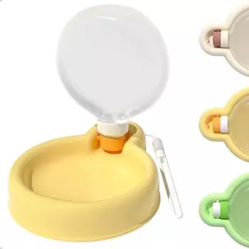 Portable Dog Water Bottle Dispenser For Small Large Dogs Foldable Puppy Outdoor Hiking Drinking Leak Proof Bowl Pet Supplies зелёный