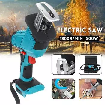Portable Electric Saw 500W Reciprocating Saw Metal Cutting Wood Tool Woodworking Cutters Without Battery for 18V