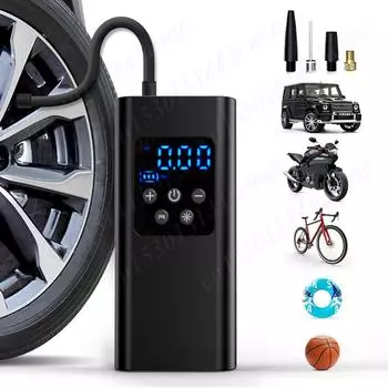 Portable Electric Tire Inflator Pump Wireless/Wired Car Air Compressor 150PSI Mini Car Air Pump For Car Motorcycle Bicycle Tire