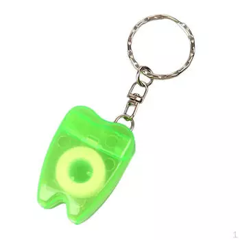 Портативный очиститель для брелока-нити, поддерживающий работу нитеводителей для дома и улицы зелёный