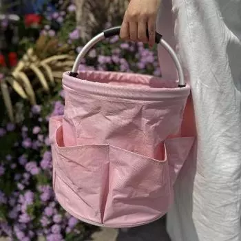 Portable Foldable Picnic and Beach Basket - Handheld Toiletry, Bath, Household & Shopping Bag