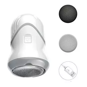 Portable Foot Vacuum Grinder Electric Callus Remover for Feet Vacuum Callus Collector and Remover Tool серый