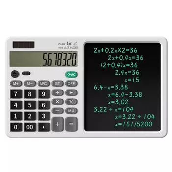 Portable Function Calculators with Tablet 2in1 Office LCD Drawing Pad Student Tools