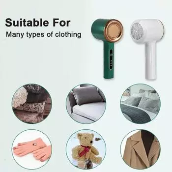 Portable Hair Ball Remover Take Out of Clothes Removes Lint From Clothes Pet Roller Household Cleaning Tools Accessories Home зелёный
