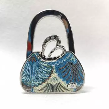 Portable Handbag Hanger Printing Storage Hanger Fashion Key Rack Travel Outdoor Blue Fairy