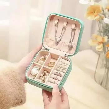Portable Jewelry Storage Box, Necklace Storage Box, Travel Jewelry Box, Earrings Storage Box, Women s Girl Gift Jewelry Storage Medium чёрный