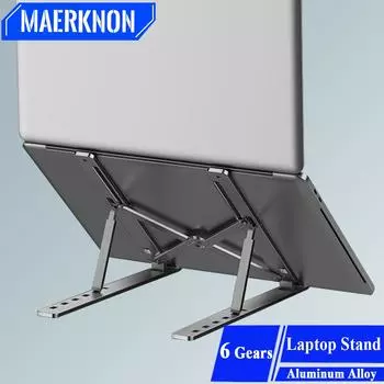 Portable Laptop Stand Aluminum Alloy Foldable Computer Holder for Apple Macbook Lenovo Samsung Pc All-in-One Bracket Notebook