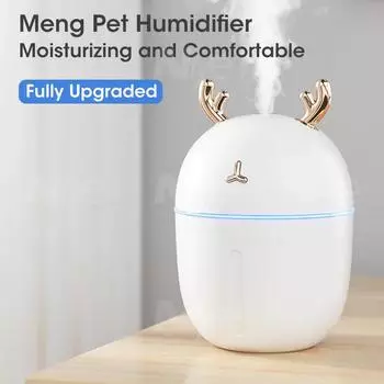 Portable Mini Air Humidifier Cute Pet Air Purifier Aromatherapy Office Desktop Humidifiers Essential Home Car Air Purifier синий