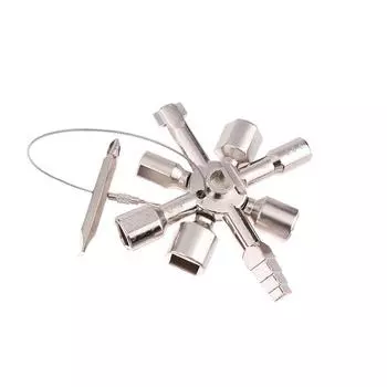 Портативный многофункциональный динамометрический снежинка гаечный ключ универсальный 10-в-1 гаечный ключ инструменты для кемпинга на открытом воздухе походы дома отвертка инструменты