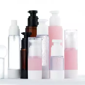 Portable Packing Bottle Spray Frosted Vacuum Flask Lotion Cosmetic Essence Ultra - Fine Mist Pressure Pump Vacuum Bottle Press 15ml