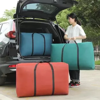 Portable Quilt Storage Bag Big Capacity Packing Storage Organizer Luggage Bag Pillow Blanket L