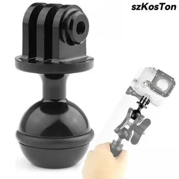 Portable RAM Mount Ball Tripod Head Base Adapter For DJI Action 4 SJCAM Insta360 X4 GoPro Hero 13 12 11 10 9 Camera Accessories Motocycle