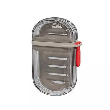 Portable Soap Dish Sealed Storage Box Waterproof Travel Home Bathroom Soap Box Plastic Camping Portable Storage Soap Rack none