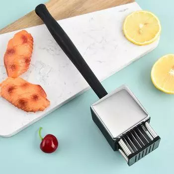 Portable stainless steel meat hammer 27CM meat hammer multifunctional durable double-sided hammer tender meat hammer CHINA