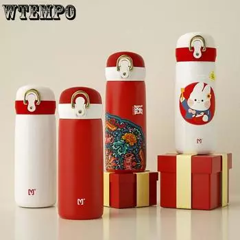 Portable Thermos Cup 350ml Vacuum Flasks Portable Stainless Steel Thermos Cup Water Bottle Travel Tea Mug Office Thermos Cup 350ml