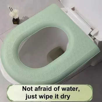 Portable Toilet Seat Cushion Waterproof Warm Washable Toilet Toilet Winter Seat Seat Foam Cushion High Collar EVA Y3U1