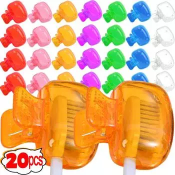 Портативный держатель для зубной щетки, пластиковые пылезащитные зажимы для головки, защитные чехлы для путешествий, походов, кемпинга, ванной комнаты, аксессуары 1PC