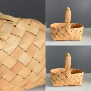 Portable Toys Flower Pots DIY Handmade Hand Weaved Baskets MultiSize Foldable Storage Holder Home