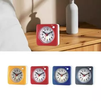 Portable Travel Alarm Clock With Silent Operation And Snooze Modes Desk Clock For Business Trip Family Vacations синий