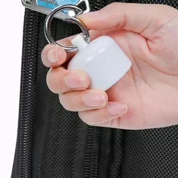 Portable Travel Jewelry Holder Mini Jewelry Box Keychain Anti Loss Earrings Necklaces Rings Storage Container Ring Storage Box белый